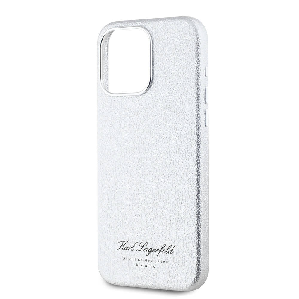 Apple iPhone 15 Pro Kılıf Karl Lagerfeld Orjinal Lisanslı KL Yazılı Hotel Kapak