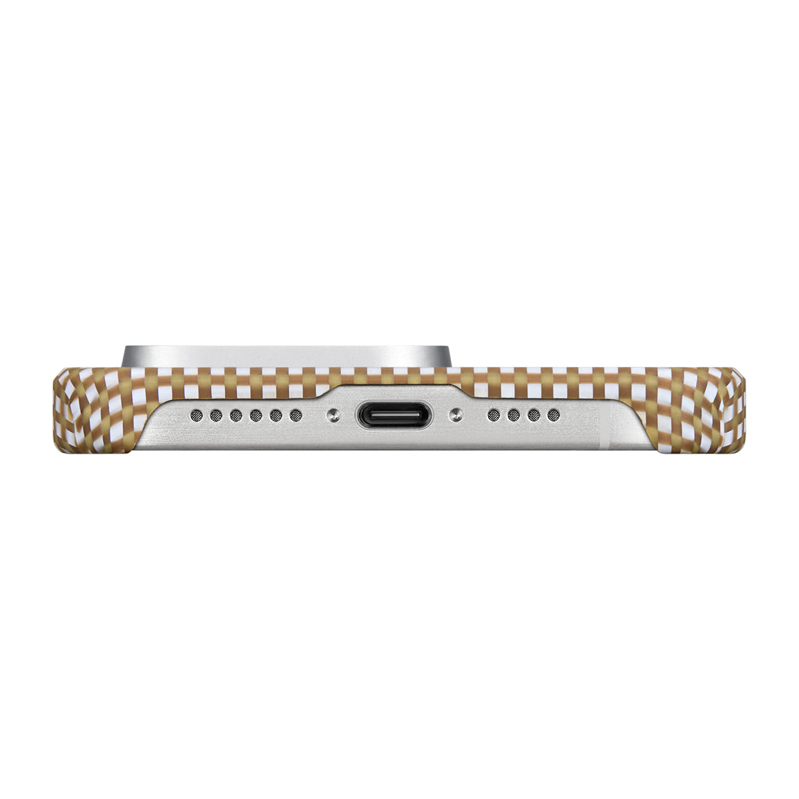 Apple iPhone 15 Pro Kılıf M-safe Şarj Özellikli Awa Tasarımlı 1500D Aramid Fiber Pitaka Ultra-Slim Classic Serisi Canyon Kapak