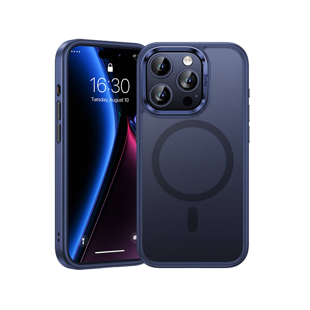 Apple iPhone 15 Pro Kılıf M-safe Şarj Özellikli Benks Mist Protective Kapak
