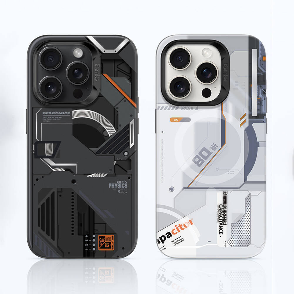 Apple iPhone 15 Pro Kılıf M-safe Şarj Özellikli Mekanik Tasarımlı Benks Perspective Serisi Kapak