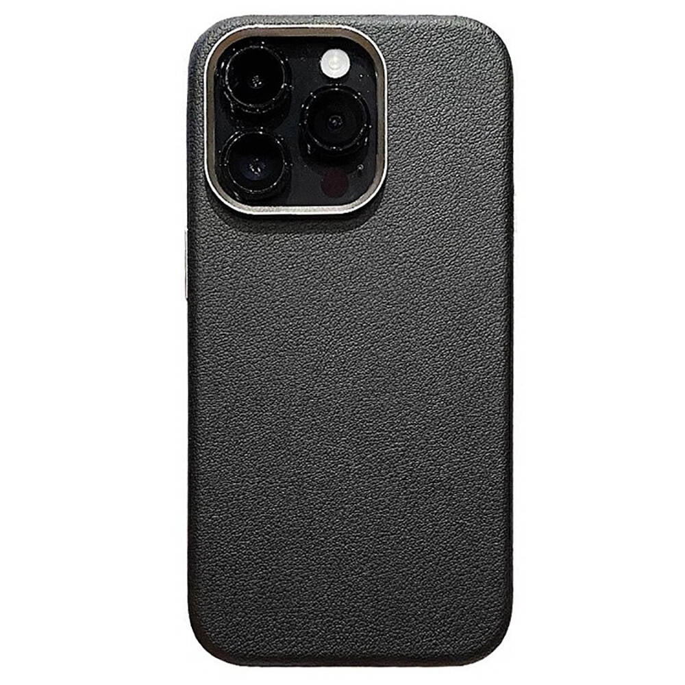 Apple iPhone 15 Pro Kılıf M-safe Şarj Özellikli PU Deri Zore Adora Kapak