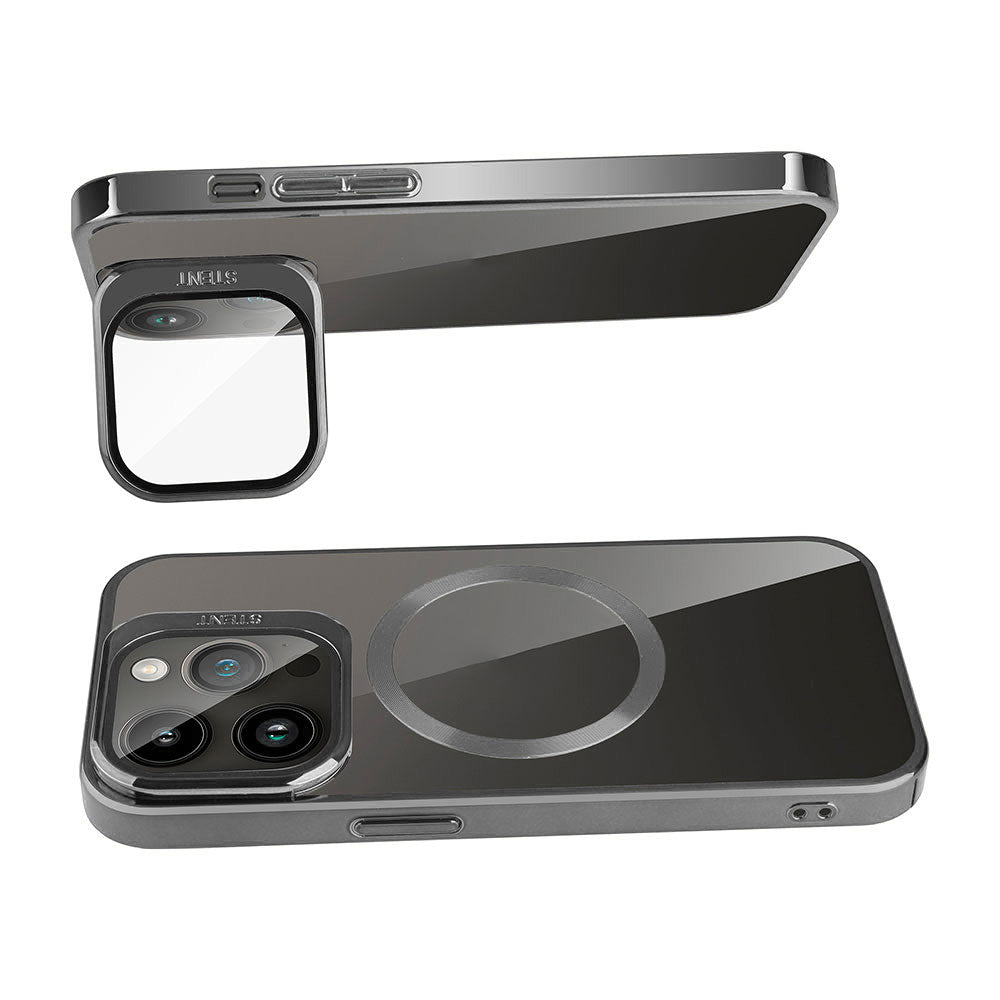 Apple iPhone 15 Pro Kılıf M-safe Şarj Özellikli Standlı Zore Klon Kapak