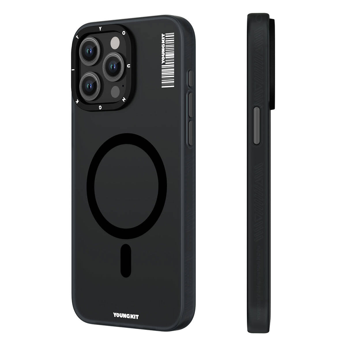 Apple iPhone 15 Pro Kılıf M-safe Şarj Özellikli Youngkit Hidden Sand Serisi Kapak