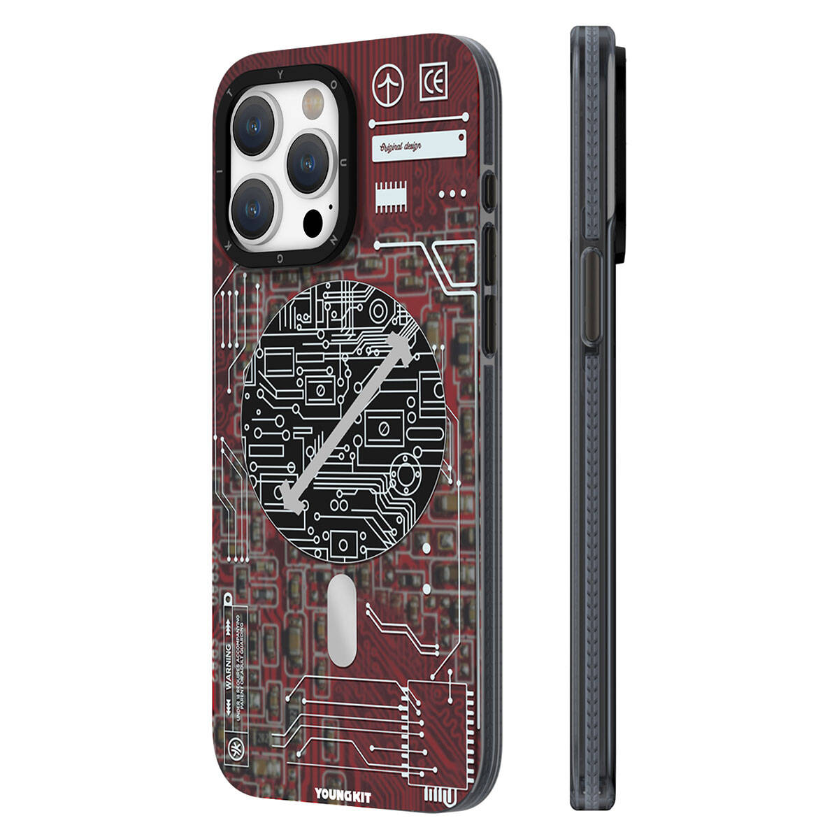 Apple iPhone 15 Pro Kılıf M-safe Şarj Özellikli YoungKit Technology Serisi Kapak