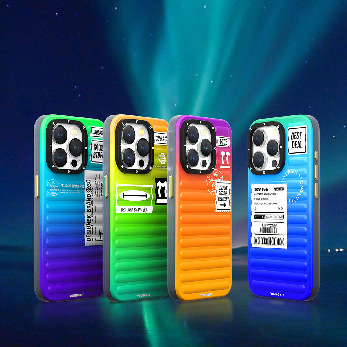 Apple iPhone 15 Pro Kılıf YoungKit The Secret Color Serisi Kapak