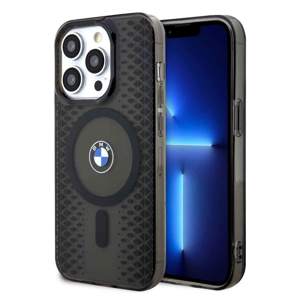 Apple iPhone 15 Pro Max Kılıf BMW M-safe Şarj Özellikli Transparan IML Signature Orjinal Lisanslı Kapak