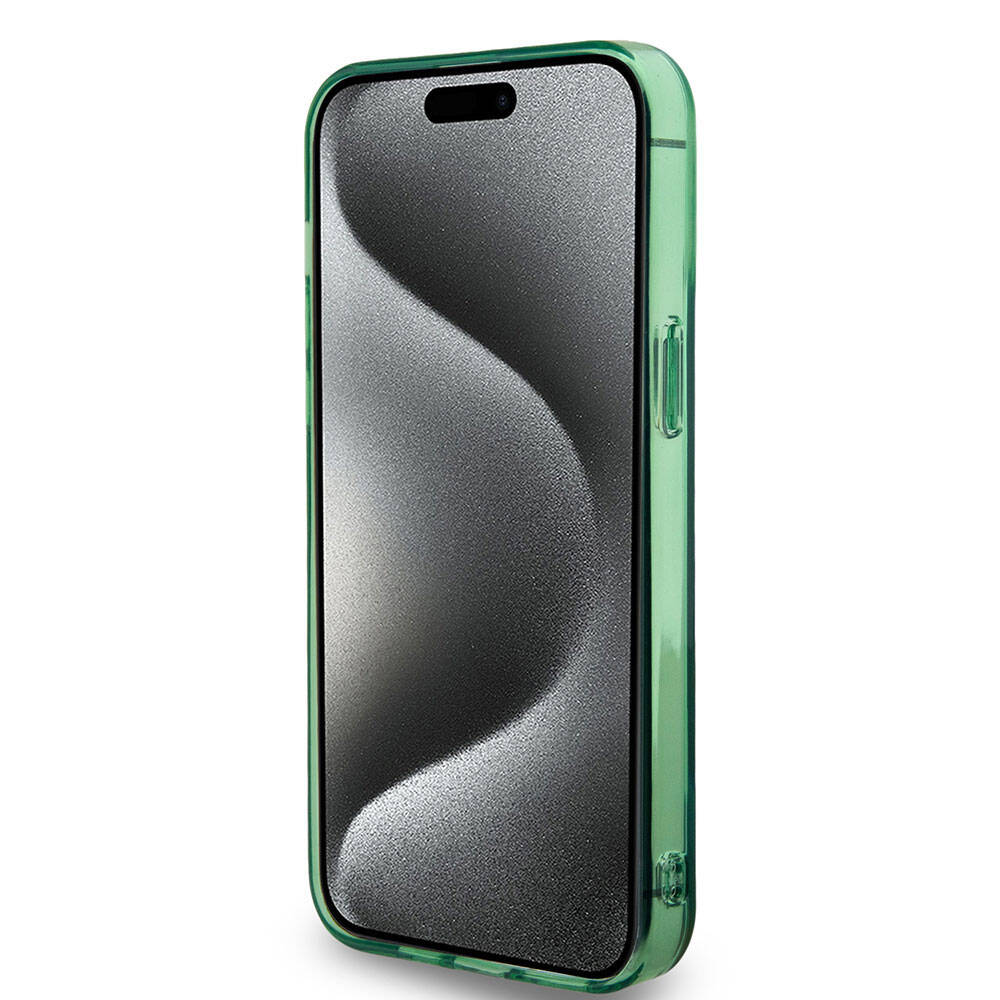 Apple iPhone 15 Pro Max Kılıf BMW M-safe Şarj Özellikli Transparan Tricolor Stripes Orjinal Lisanslı Kapak