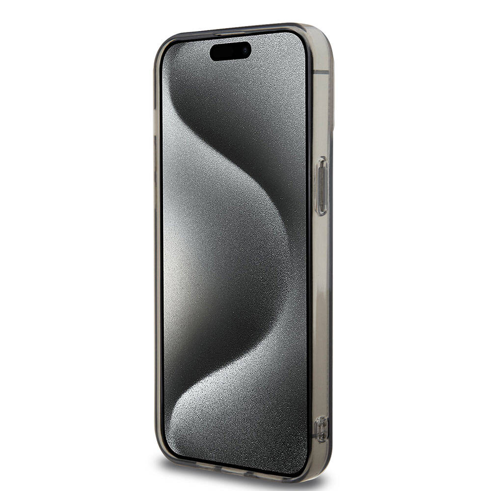 Apple iPhone 15 Pro Max Kılıf Ferrari Orjinal Lisanslı M-safe Şarj Özellikli Parçalanan Noktalar Desenli Kapak