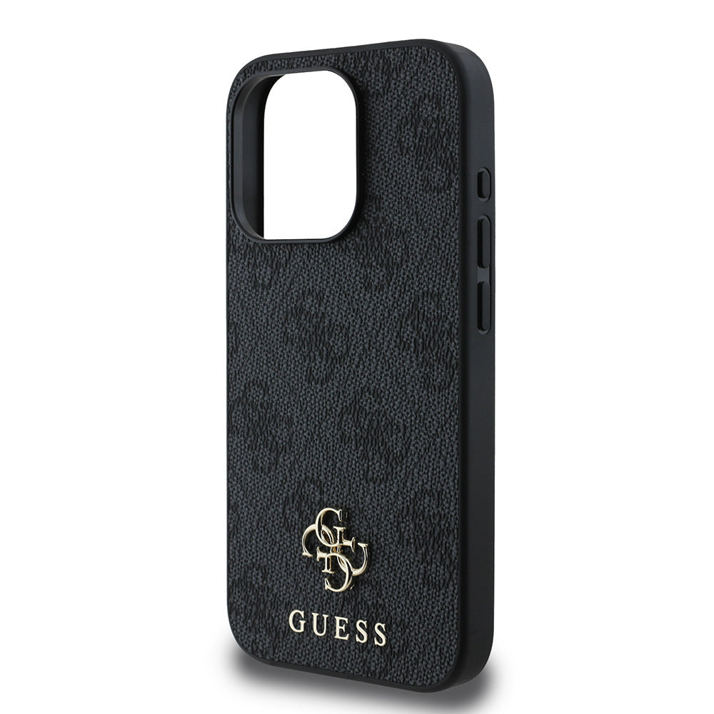 Apple iPhone 15 Pro Max Kılıf Guess Orjinal Lisanslı M-safe Şarj Özellikli Small 4G Classic Kapak