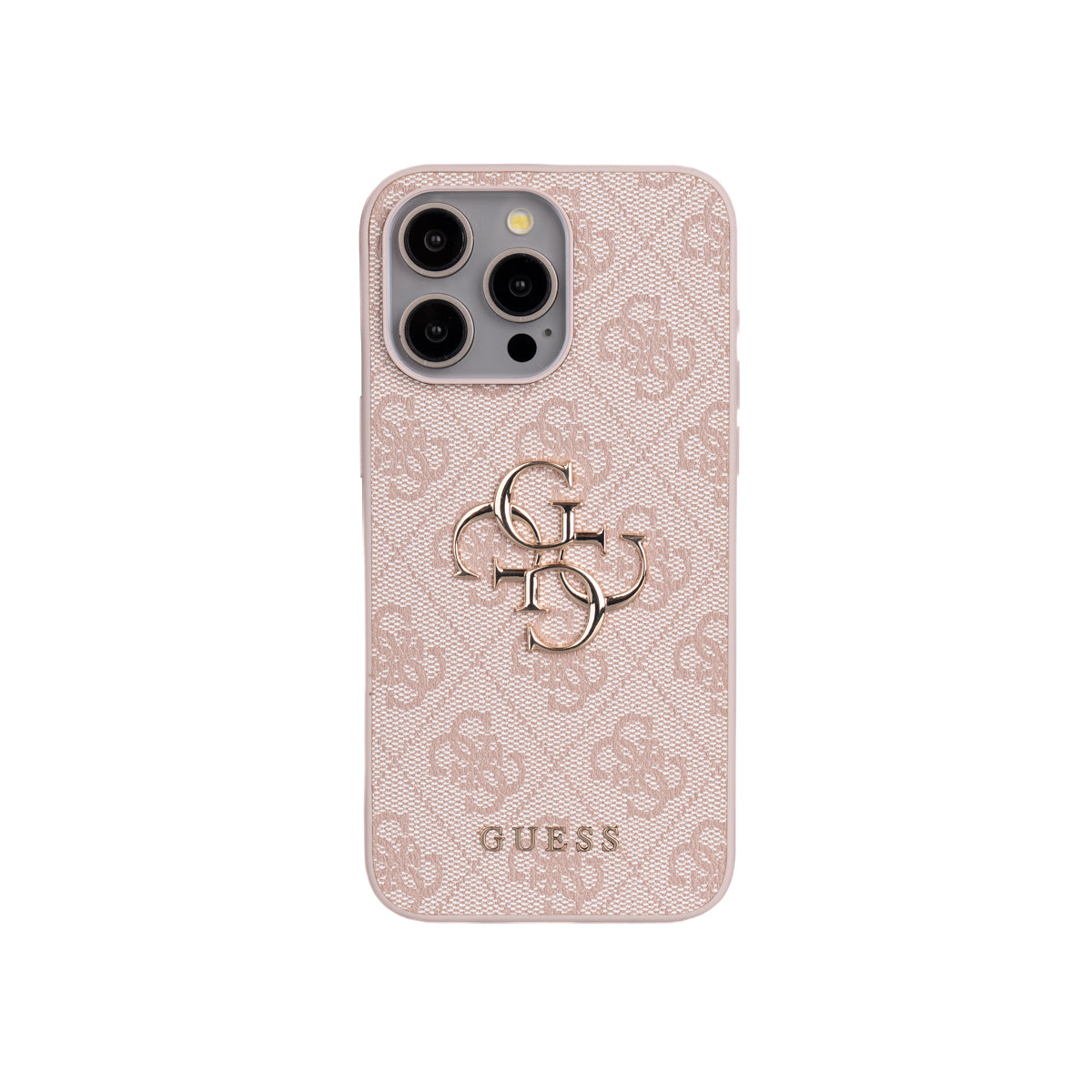 Apple iPhone 15 Pro Max Kılıf Guess Orjinal Lisanslı PU Deri 4G Büyük Metal Logolu Çapraz Vücut Askılı Kapak