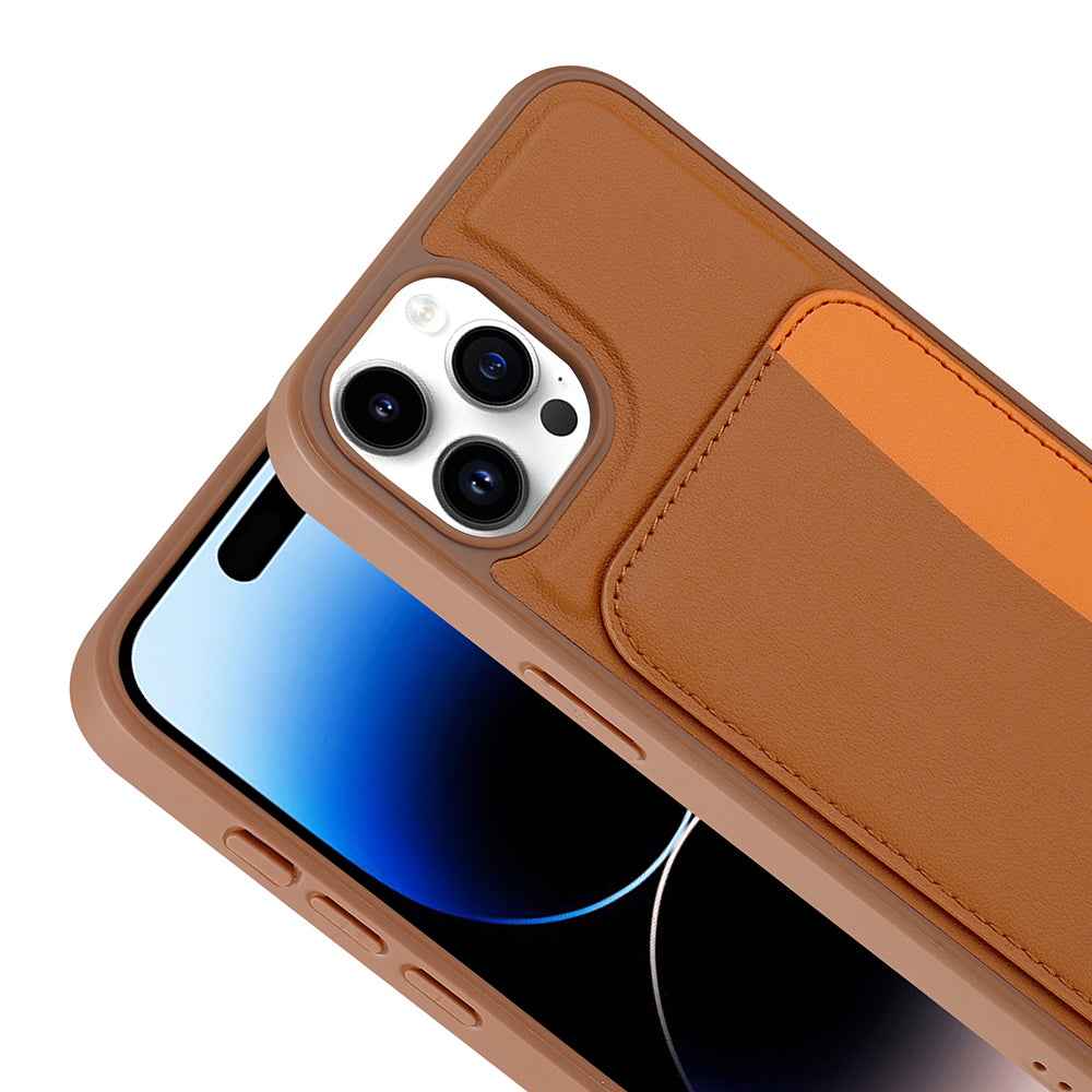 Apple iPhone 15 Pro Max Kılıf Kartlıklı Zore X-Kart Silikon Kapak