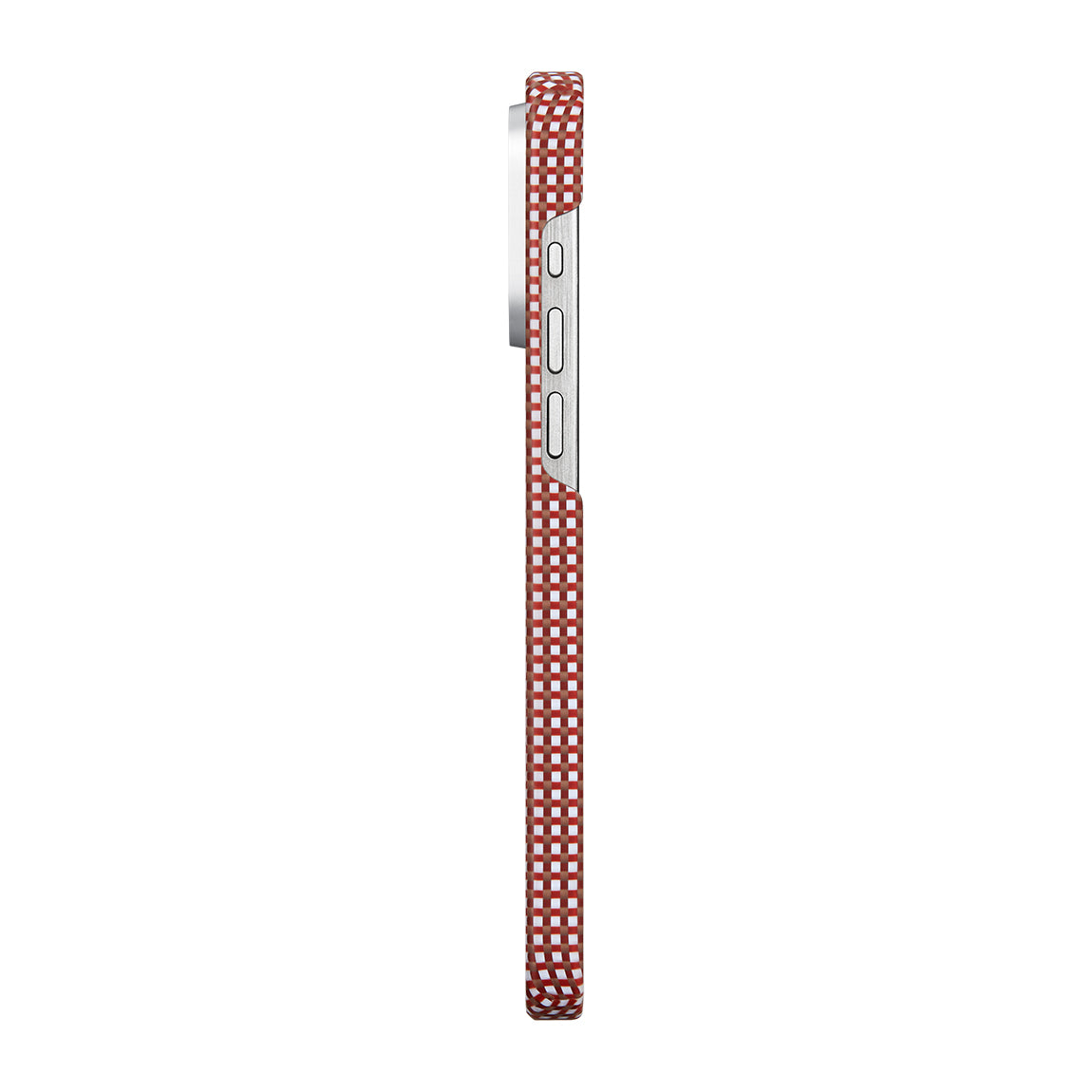 Apple iPhone 15 Pro Max Kılıf M-safe Şarj Özellikli Awa Tasarımlı 1500D Aramid Fiber Pitaka Ultra-Slim Classic Serisi Bonfire Kapak