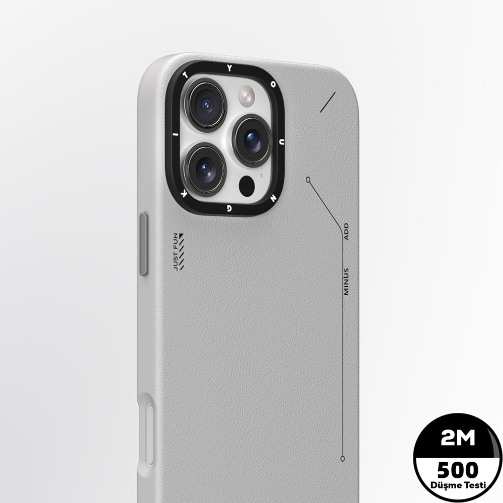Apple iPhone 15 Pro Max Kılıf M-safe Şarj Özellikli Basit Mat Deri Desenli Youngkit Tech Fashion Serisi Kapak