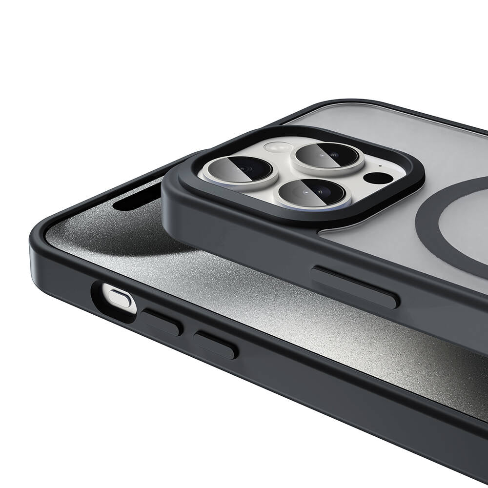 Apple iPhone 15 Pro Max Kılıf M-safe Şarj Özellikli Mat Arka Yüzey Zore Sio Kapak