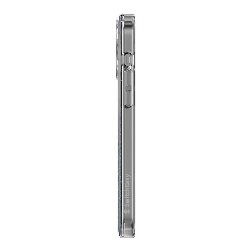 Apple iPhone 15 Pro Max Kılıf M-safe Şarj Özellikli Parlayan Simli Şeffaf Lisanslı Switcheasy Starfield-M Kapak