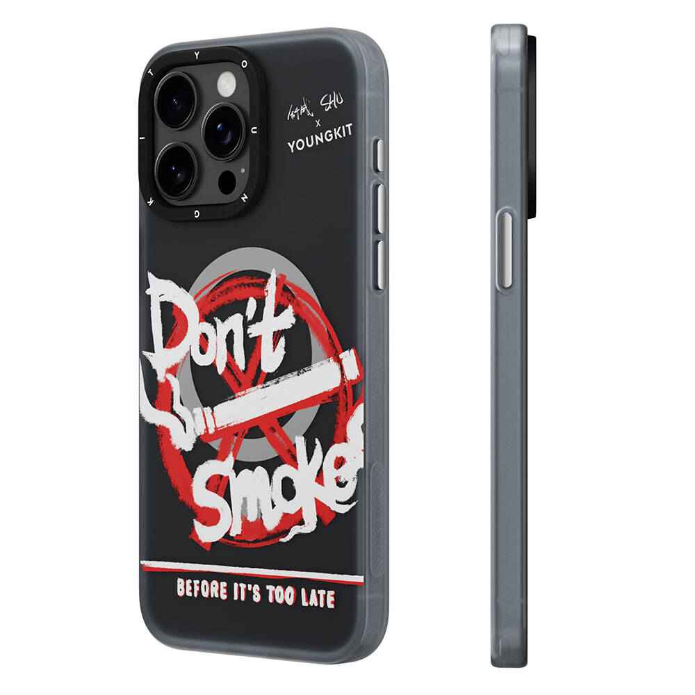 Apple iPhone 15 Pro Max Kılıf M-safe Şarj Özellikli Shu Tasarımlı Youngkit City Serisi Kapak