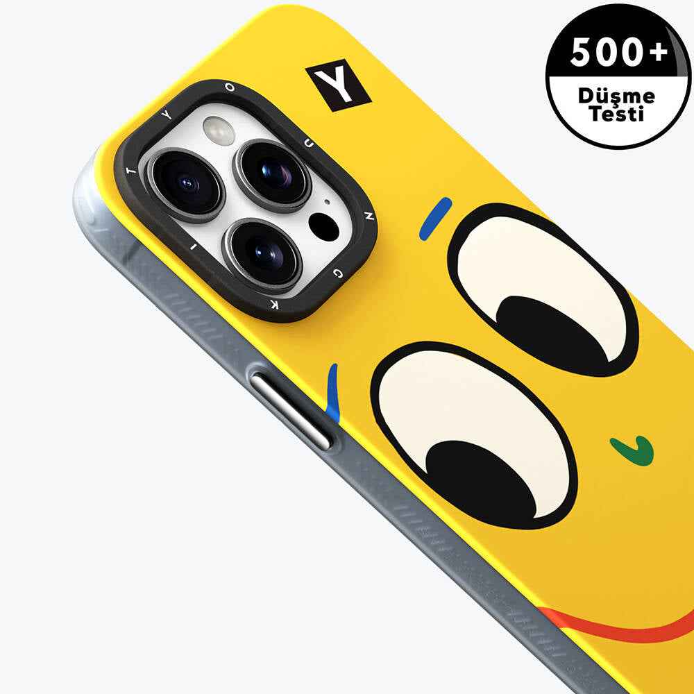 Apple iPhone 15 Pro Max Kılıf M-safe Şarj Özellikli Sunshine Tasarımlı Youngkit Daily Happy Serisi Kapak