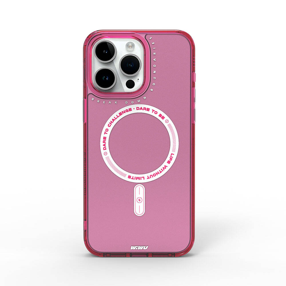 Apple iPhone 15 Pro Max Kılıf M-safe Şarj Özellikli Wiwu Basic Color J Serisi Kapak