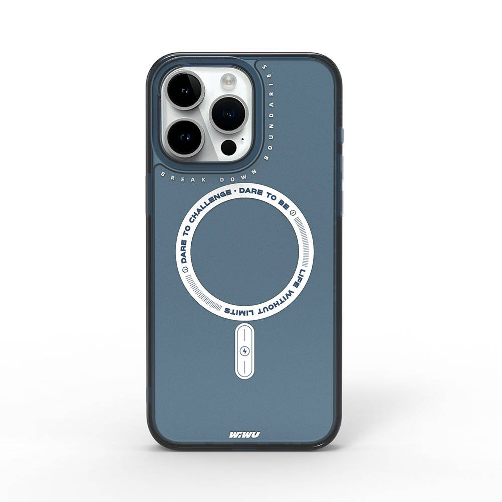 Apple iPhone 15 Pro Max Kılıf M-safe Şarj Özellikli Wiwu Basic Color J Serisi Kapak