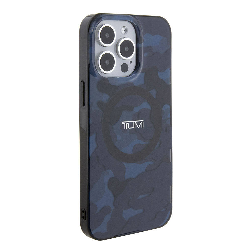 Apple iPhone 15 Pro Max Kılıf TUMI Orjinal Lisanslı M-safe Şarj Özellikli PC TPU Çift Katmanlı Kamuflaj Desenli Kapak