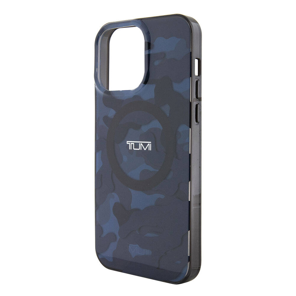Apple iPhone 15 Pro Max Kılıf TUMI Orjinal Lisanslı M-safe Şarj Özellikli PC TPU Çift Katmanlı Kamuflaj Desenli Kapak
