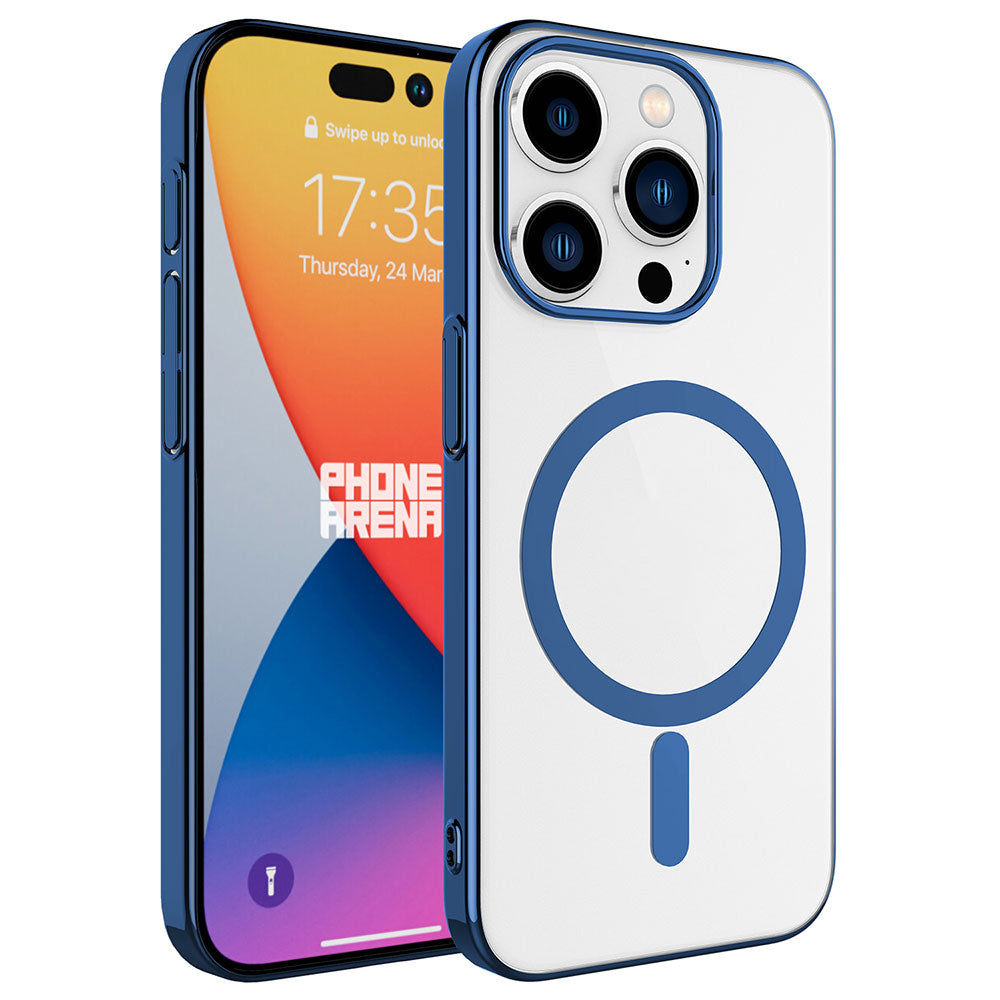 Apple iPhone 15 Pro Max Kılıf Zore Wireless Şarj Özellikli Pixel M-safe Kapak