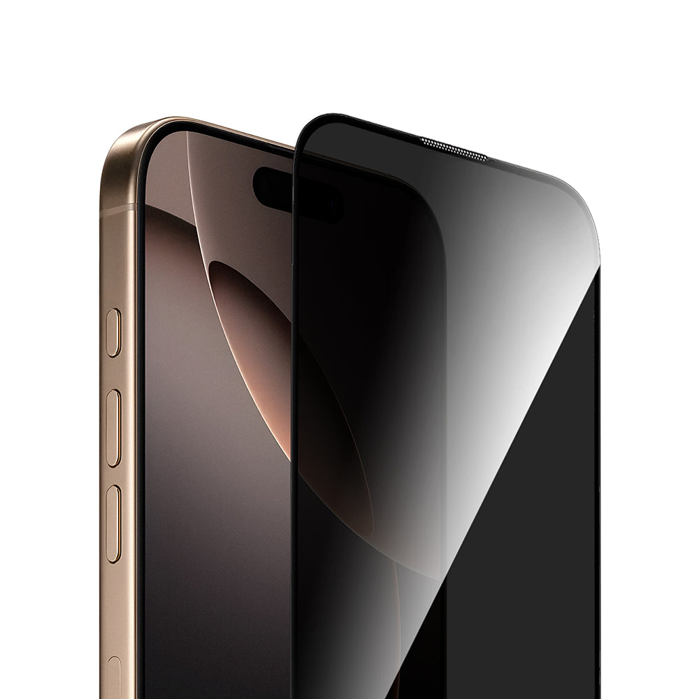 Apple iPhone 15 Wiwu GT-021 Titan Guard Serisi Şok Emici Hibrit Polimer Privacy Ekran Koruyucu Film + Kolay Uygulama Aparatı