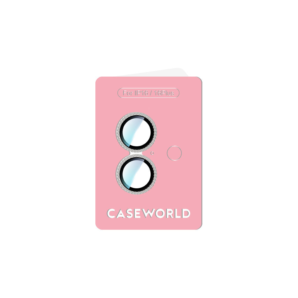Apple iPhone 16 CaseWorld Alloy Sparkling Diamond Serisi Taşlı Lens Koruyucu