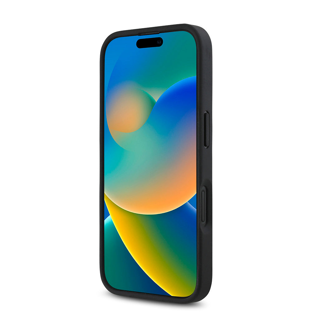 Apple iPhone 16 Kılıf DKNY Orjinal Lisanslı M-safe Şarj Özellikli 3D Yazılı Repeat Pattern Kapak