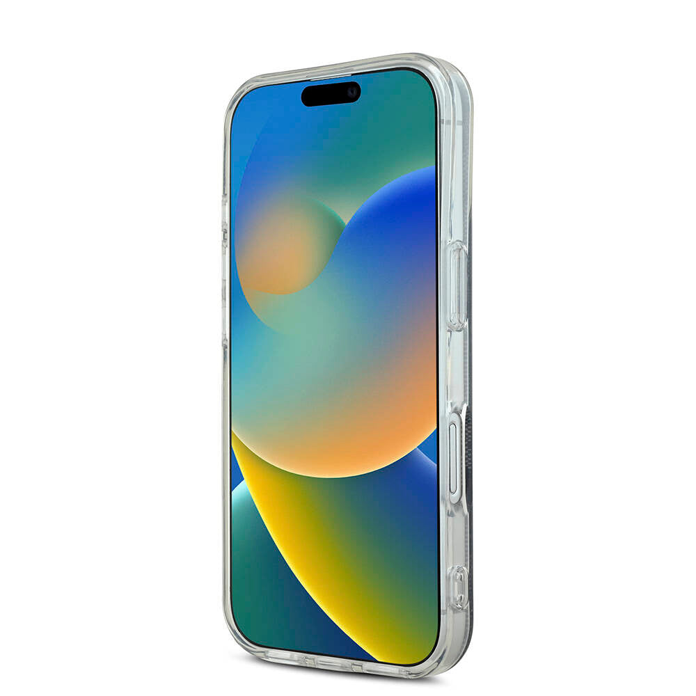 Apple iPhone 16 Kılıf Guess Orjinal Lisanslı M-safe Şarj Özellikli Yazı Logolu 4G Desenli Kapak