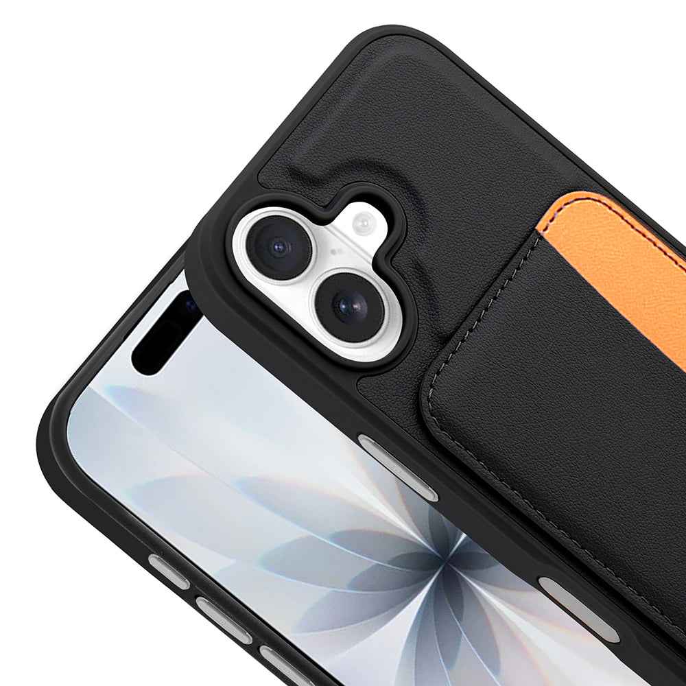 Apple iPhone 16 Kılıf Kartlıklı Zore X-Kart Silikon Kapak