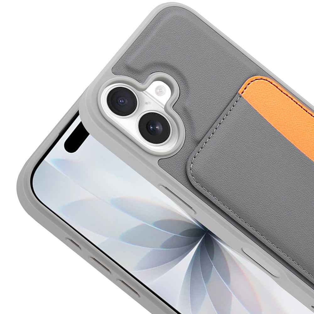 Apple iPhone 16 Kılıf Kartlıklı Zore X-Kart Silikon Kapak