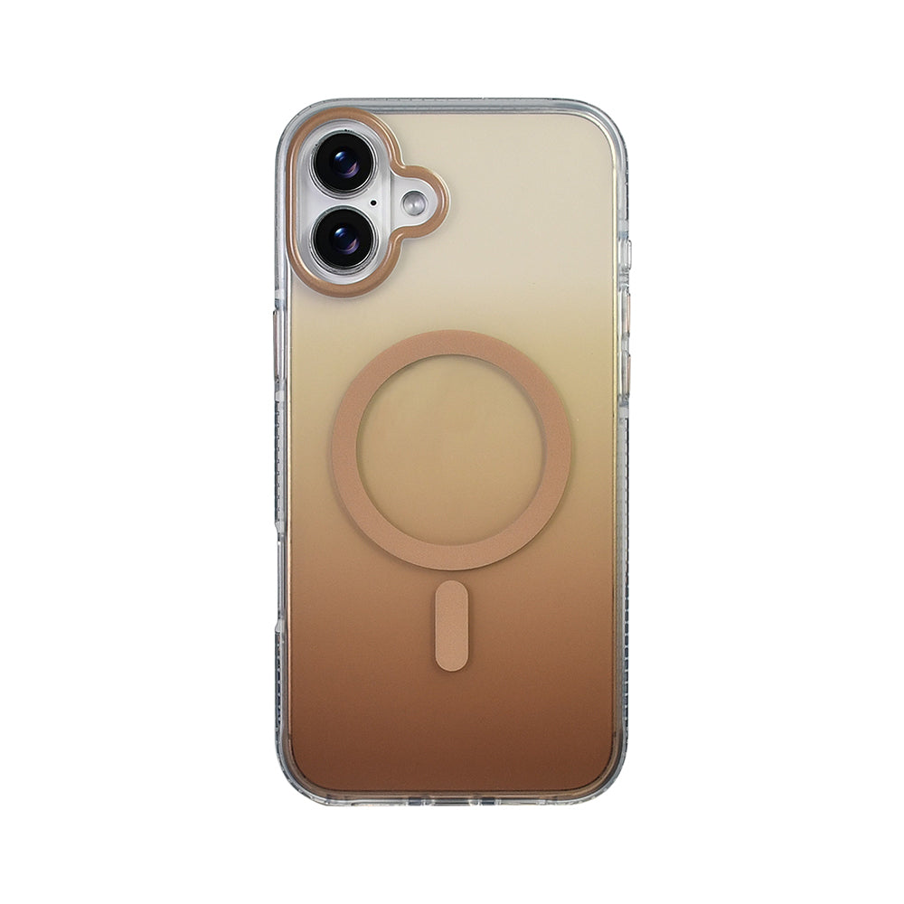 Apple iPhone 16 Kılıf M-safe Şarj Özellikli Transparan Renk Geçişli Zore Toros Kapak
