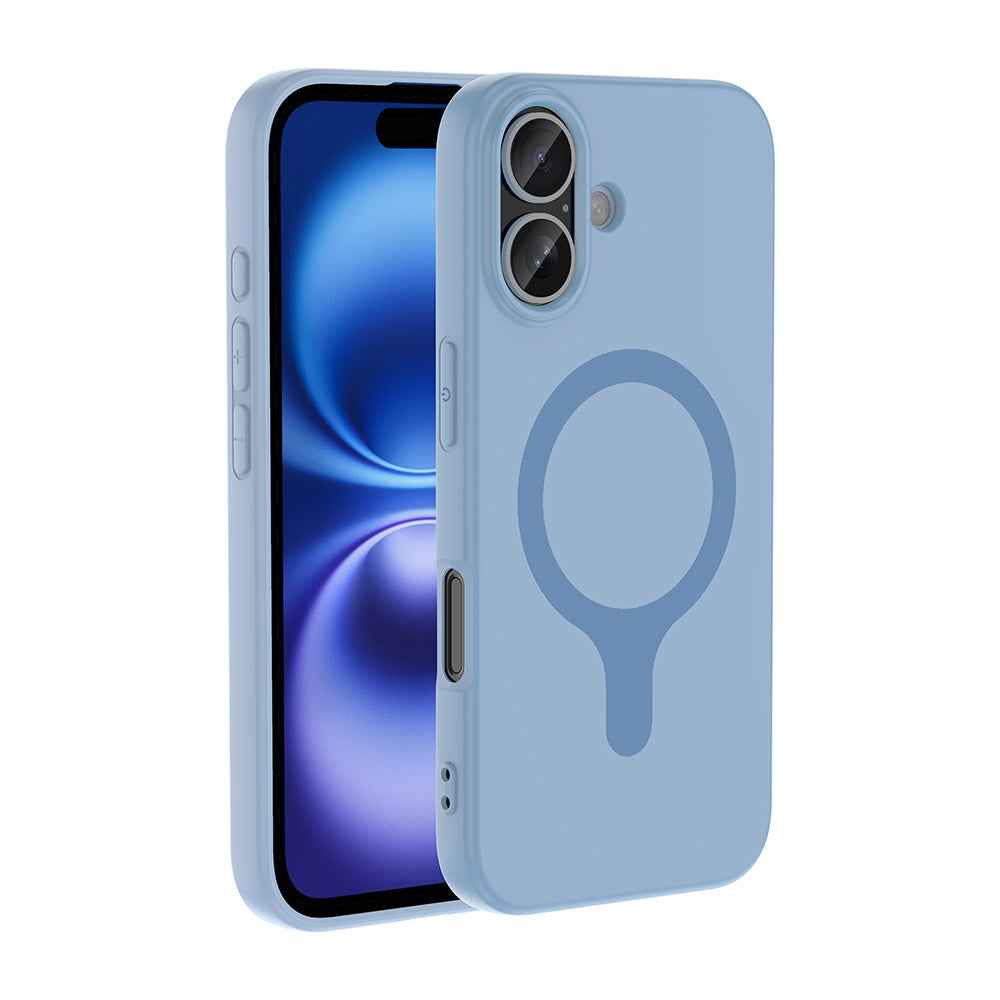 Apple iPhone 16 Kılıf M-Safe Şarj Özellikli Zore Aris Silikon Kapak