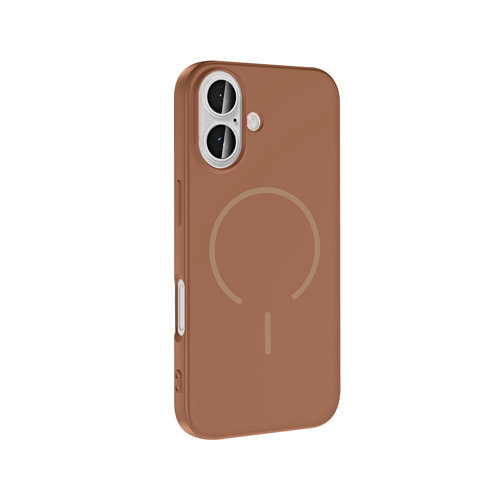Apple iPhone 16 Kılıf M-safe Şarj Özellikli Zore Meta Kapak
