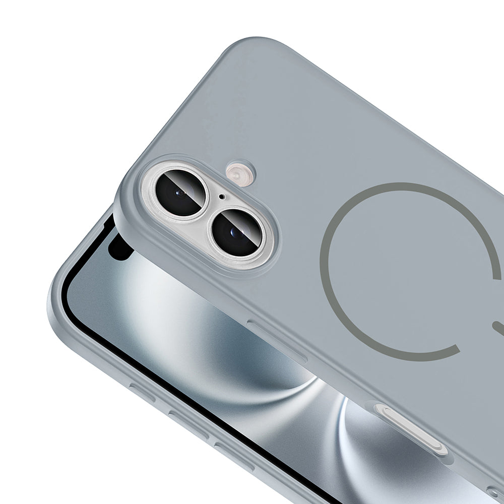 Apple iPhone 16 Kılıf M-safe Şarj Özellikli Zore Meta Kapak
