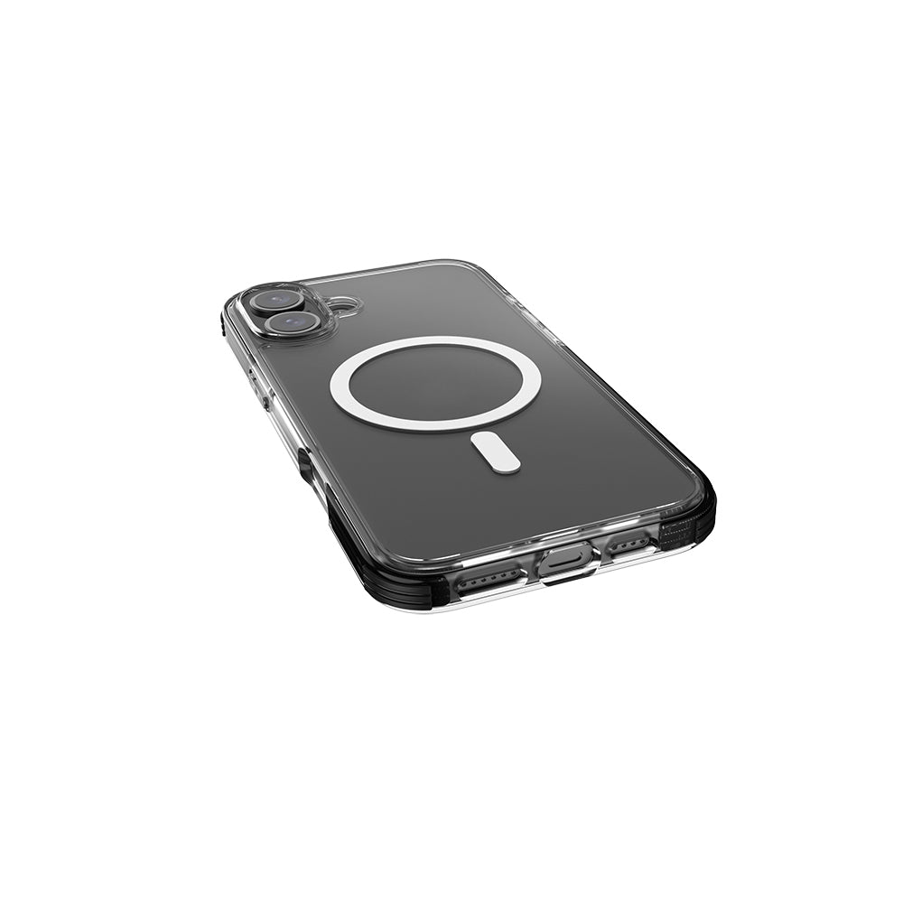 Apple iPhone 16 Kılıf M-safe Şarj Özellikli Airbag Tasarımlı Raptic Clear Serisi Şeffaf Kapak