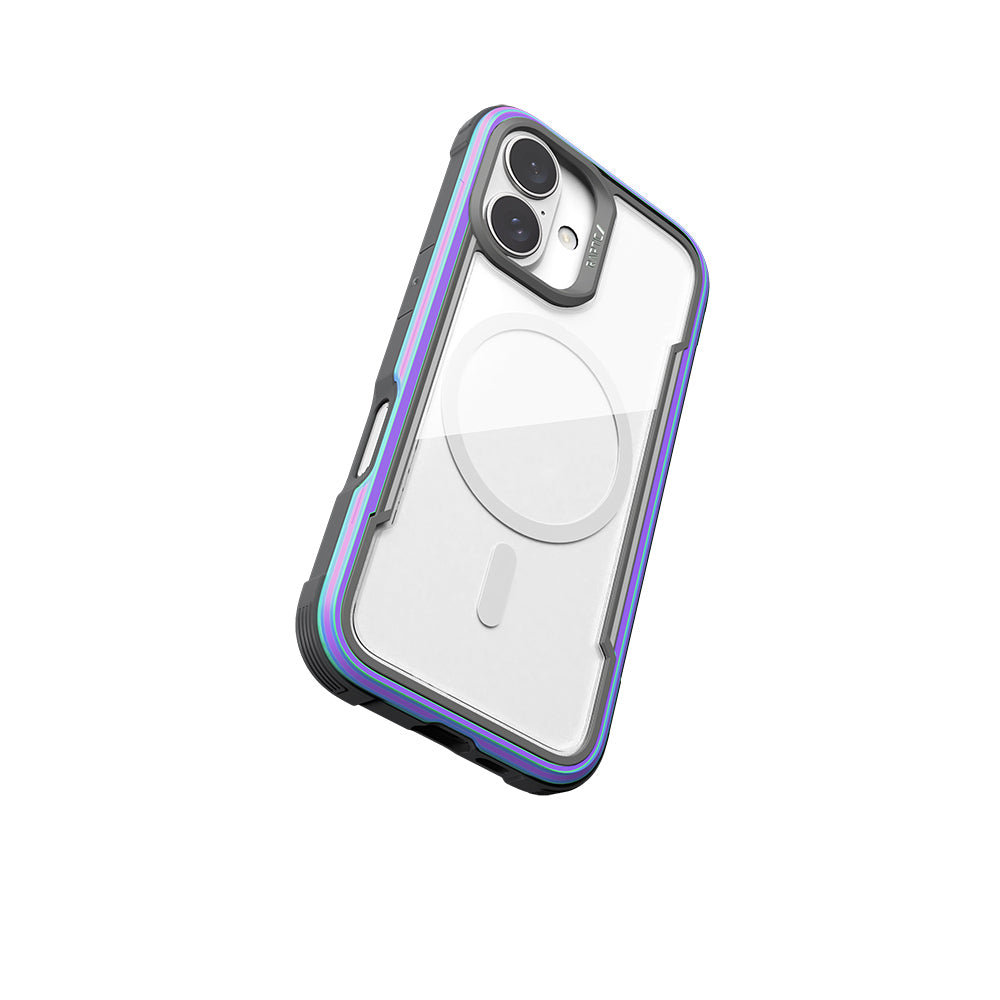Apple iPhone 16 Kılıf M-safe Şarj Özellikli Airbagli Raptic Shield Serisi Şeffaf Arka Yüzey Kapak