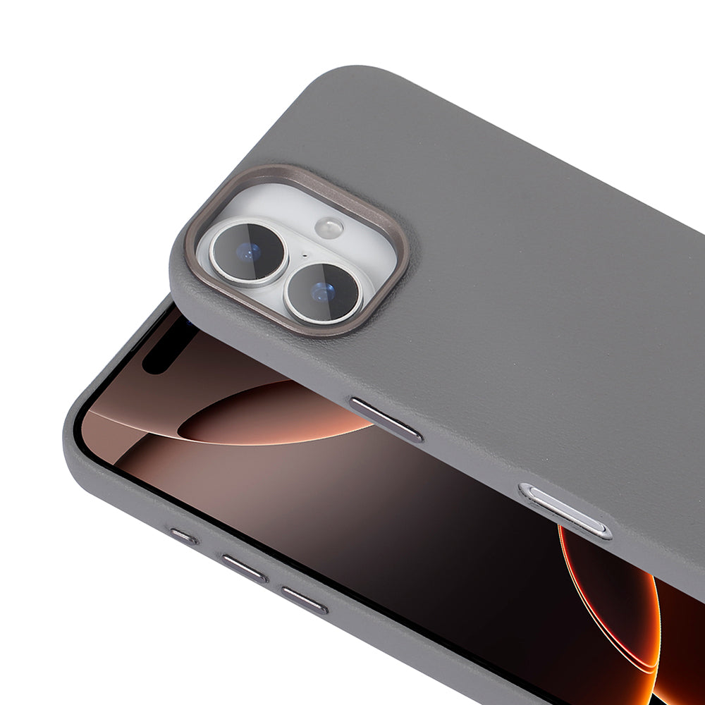 Apple iPhone 16 Kılıf M-safe Şarj Özellikli PU Deri Zore Adora Kapak