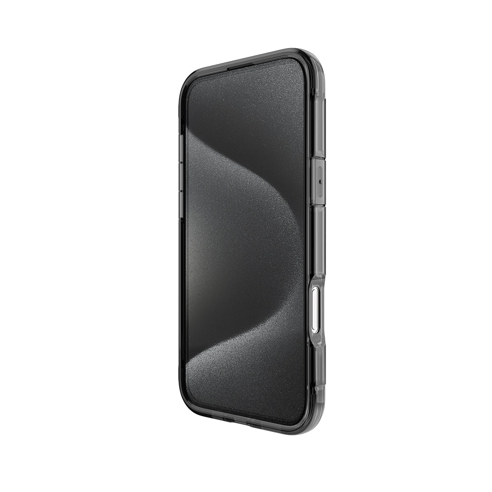 Apple iPhone 16 Kılıf M-safe Şarj Özellikli Raptic Air Serisi Airbag Tasarımlı Metal Köşelikli Şeffaf Kapak
