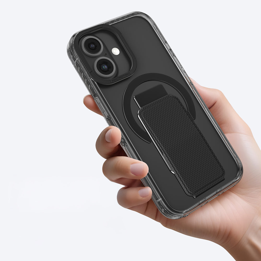 Apple iPhone 16 Kılıf M-safe Şarj Özellikli Standlı Amazingthing Titan Pro Plus Kapak