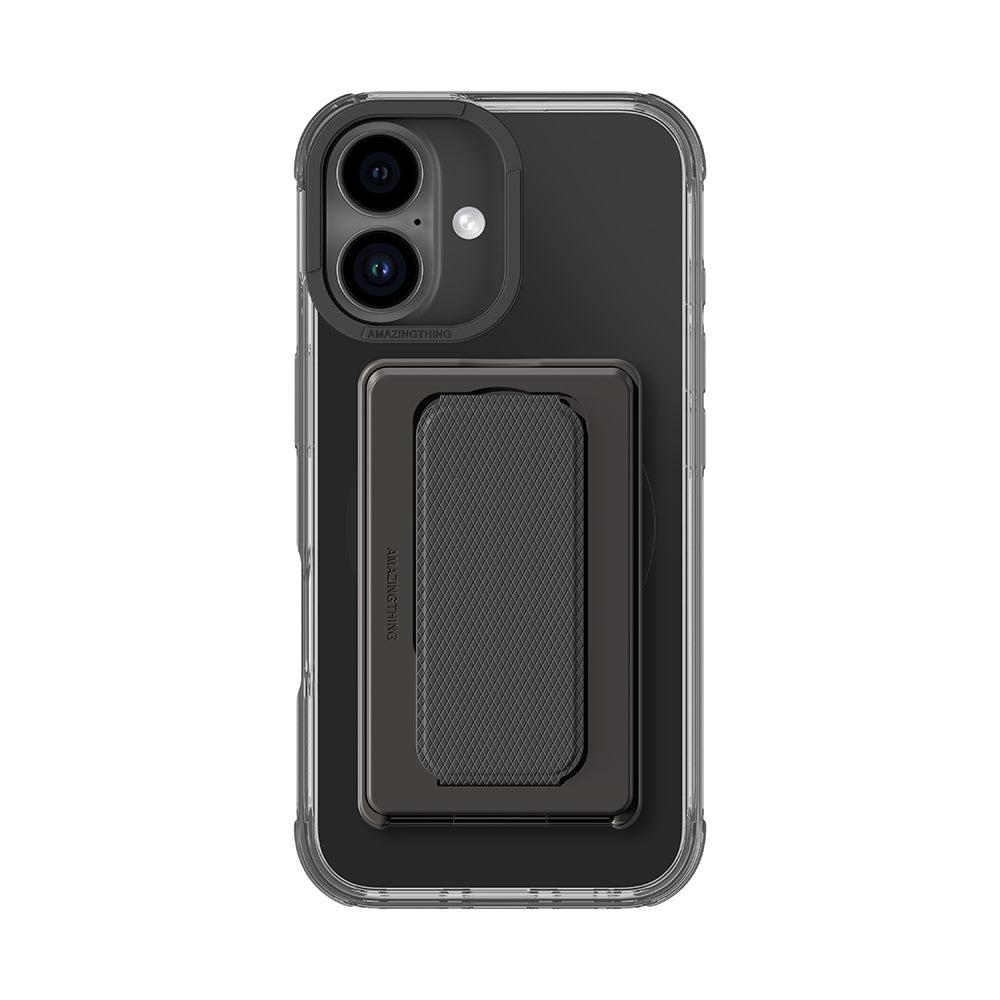 Apple iPhone 16 Kılıf M-safe Şarj Özellikli Standlı Set Amazingthing Omni Adventure Serisi Kapak