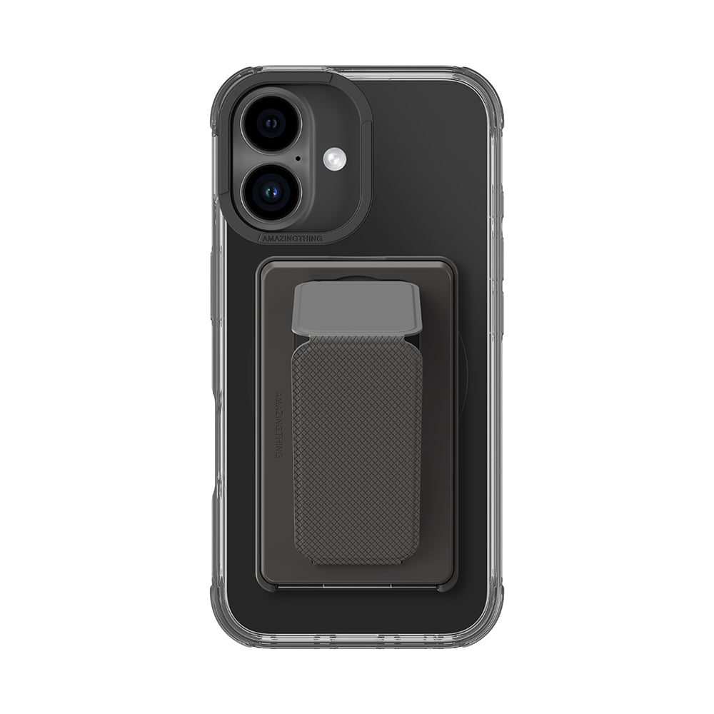 Apple iPhone 16 Kılıf M-safe Şarj Özellikli Standlı Set Amazingthing Omni Adventure Serisi Kapak