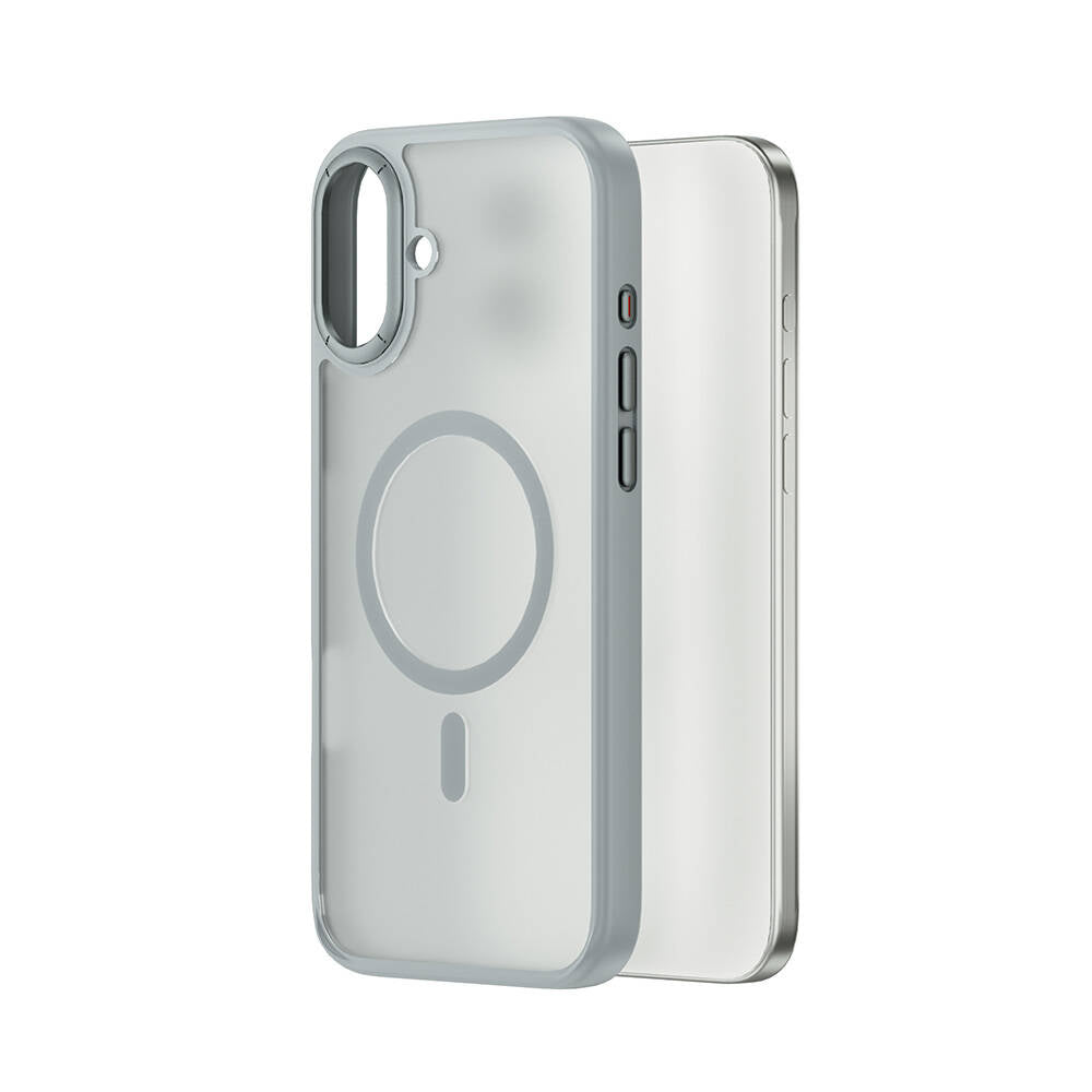 Apple iPhone 16 Kılıf Wiwu FGG-012 ArmorPro Serisi M-safe Şarj Özellikli Parmak İzi Bırakmayan Kılıf