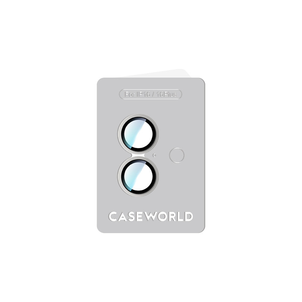 Apple iPhone 16 Plus CaseWorld Alloy Two-Color Serisi Lens Koruyucu