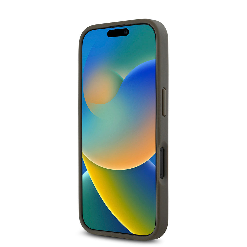 Apple iPhone 16 Plus Kılıf DKNY Orjinal Lisanslı M-safe Şarj Özellikli 3D Yazılı Repeat Pattern Kapak
