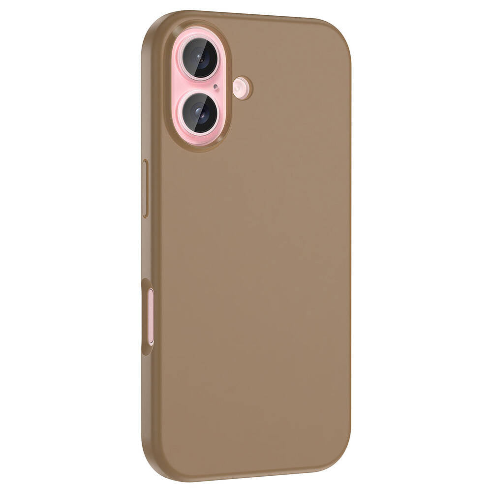 Apple iPhone 16 Plus Kılıf M-safe Şarj Özellikli Sıvı Teknolojili Silinebilir Sert Zore Kivi Kapak