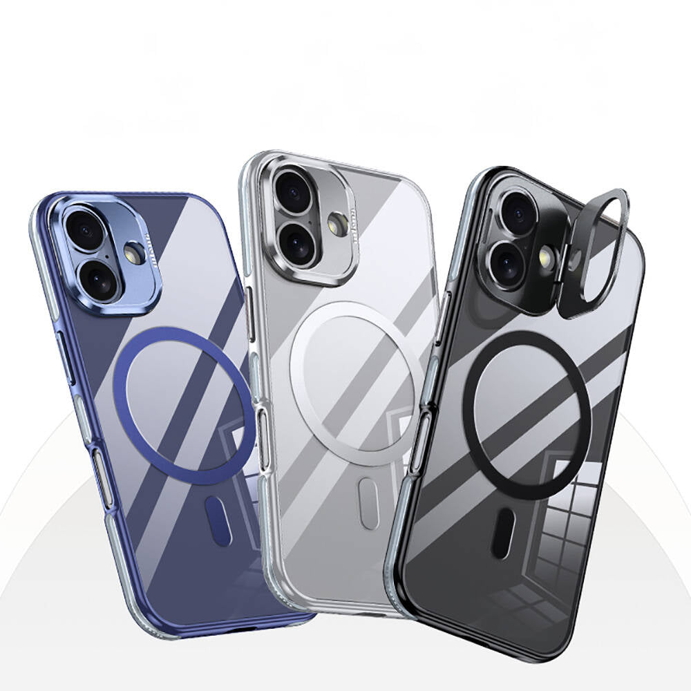 Apple iPhone 16 Plus Kılıf M-safe Şarj Özellikli Wlons Standlı Efsane Kapak