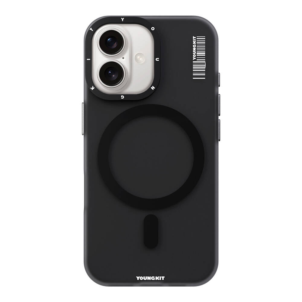 Apple iPhone 16 Plus Kılıf M-safe Şarj Özellikli Youngkit Hidden Sand Serisi Kapak