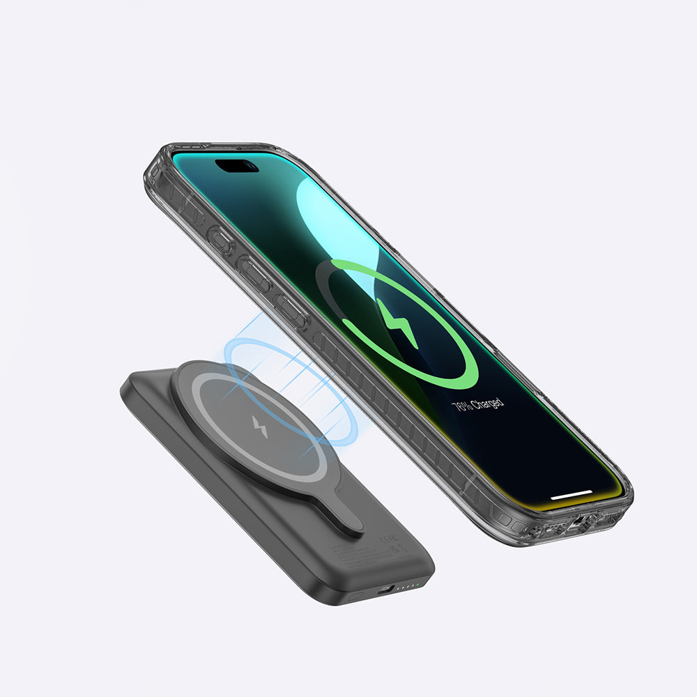 Apple iPhone 16 Plus Kılıf M-safe Şarj Özellikli Yüzük Standlı Amazingthing Titan Pro Serisi Kapak
